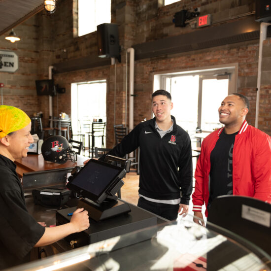 Students ordering in Coal Ben