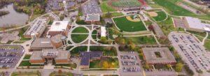 aerial photo of Lisle campus