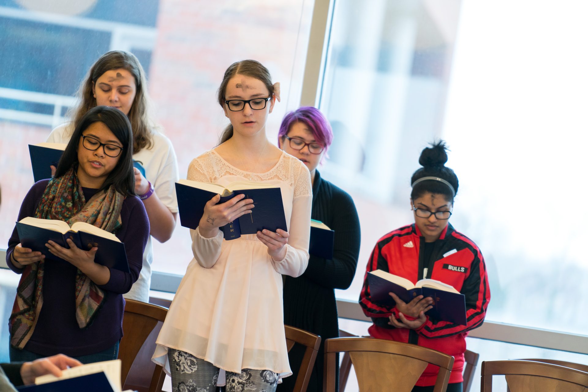 campus ministry, ash wednesday, chapel, catholic