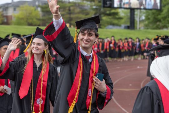 Lisle commencement procession 2022