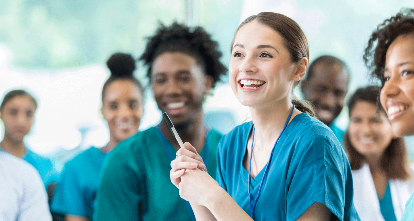 nursing students in classroom setting; certificate programs