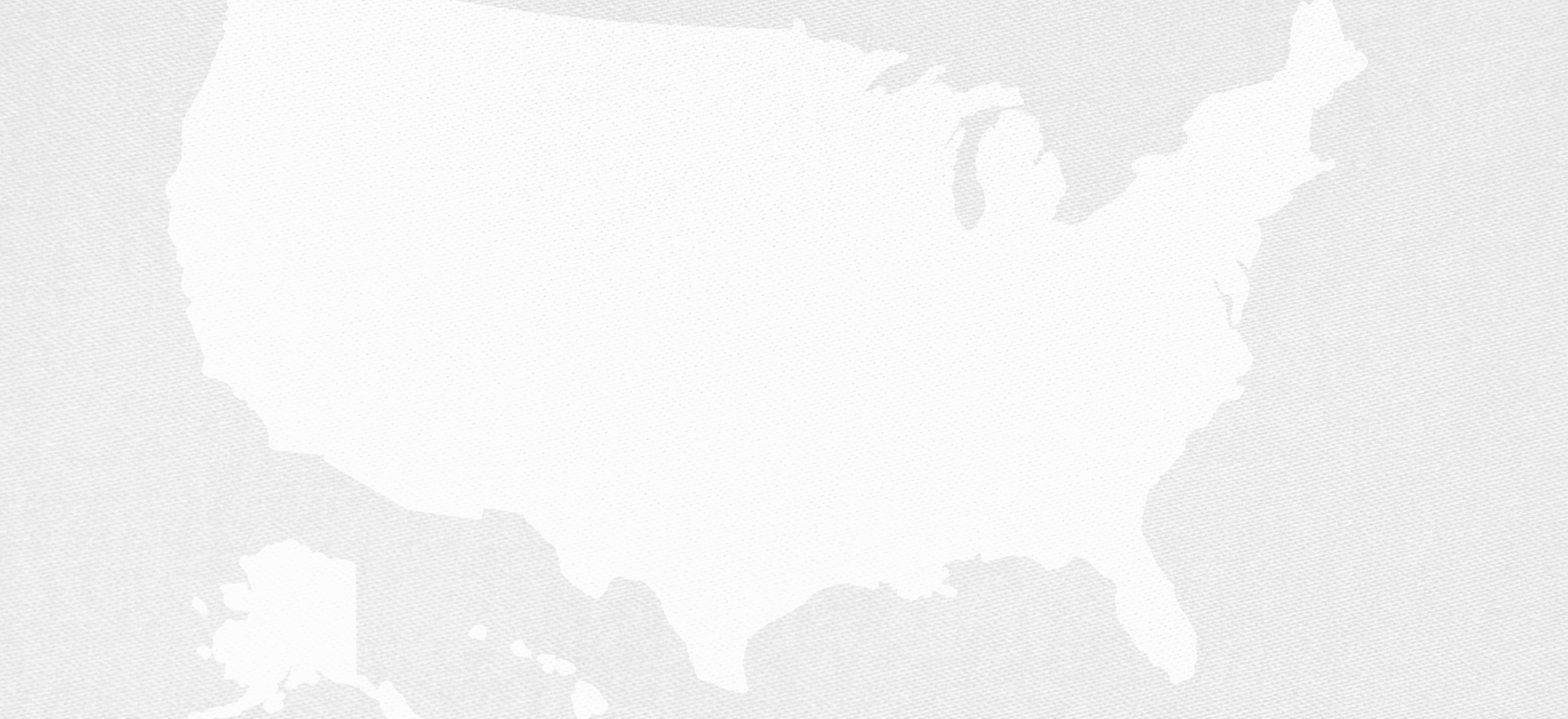 white shape of United States with gray background, image has white overlay