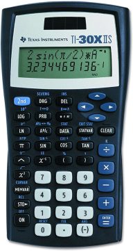 picture of Texas Instrument TI30XIIS calculator available for use from Library Technology
