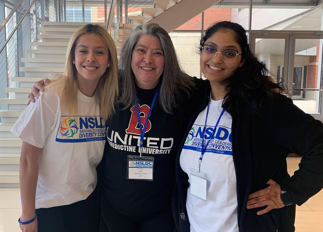 National Student Leader Diversity Conference 2023 - Elaine with students