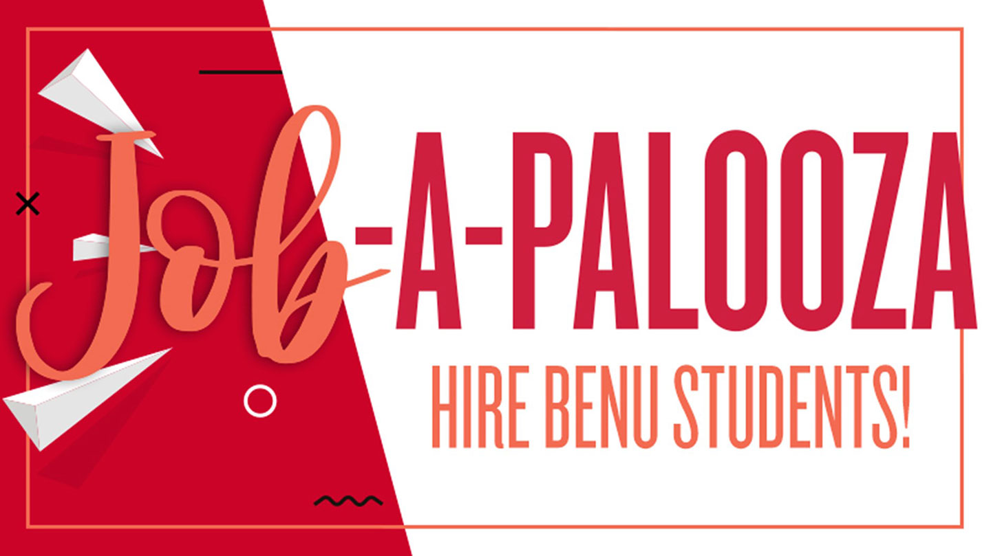 Job-A-Palooza Hire BenU Students banner
