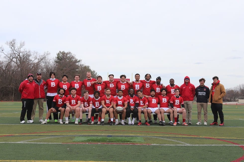 Team Photo of BenU Rugby Club on the field