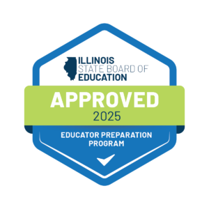 Approved Educator Preparation Program Badge from Illinois State Board of Education