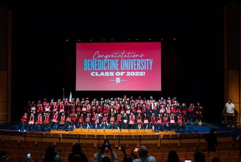 Group shot of graduates for Mesa campus