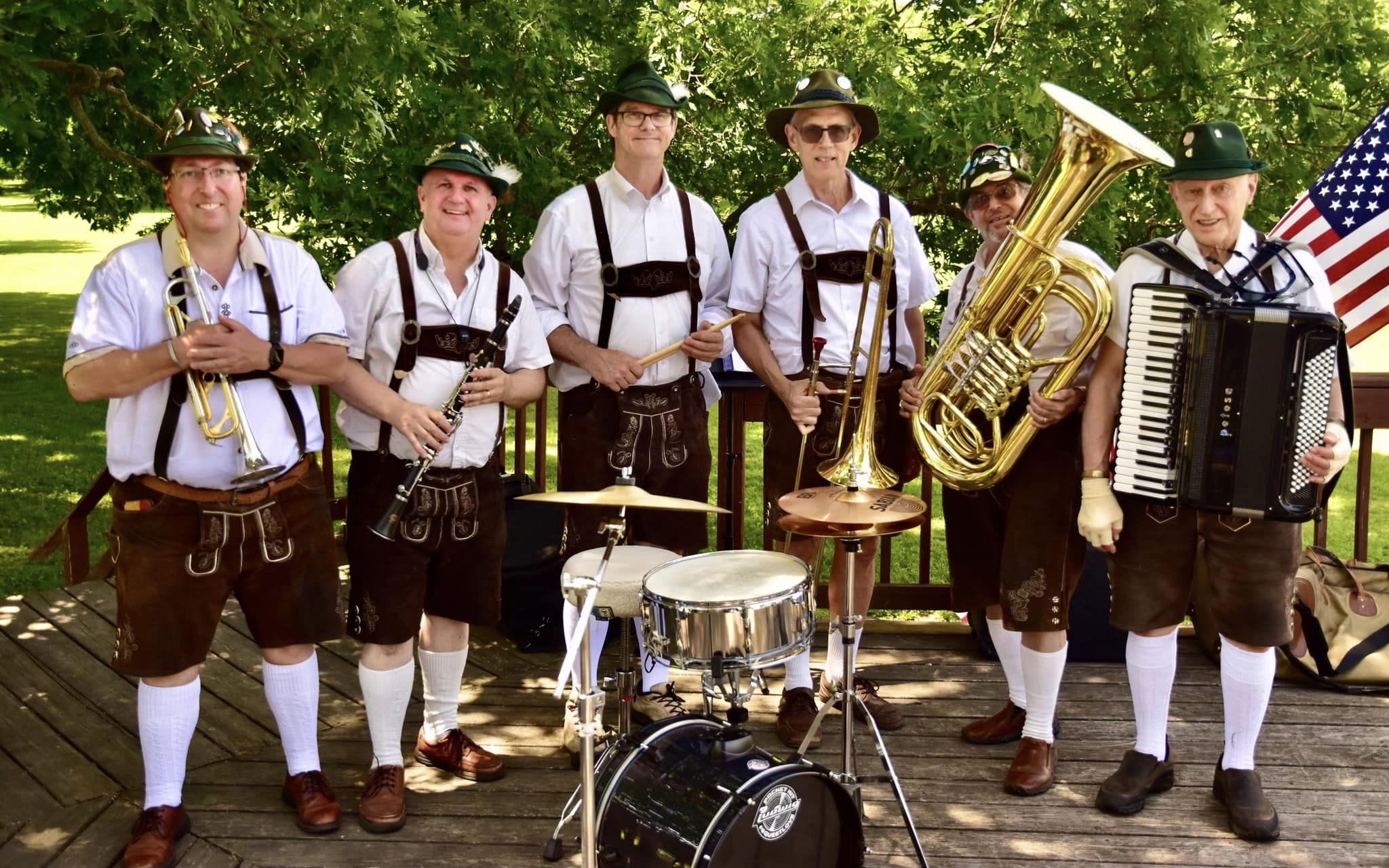 Group shot of the band Die Musikmeisters