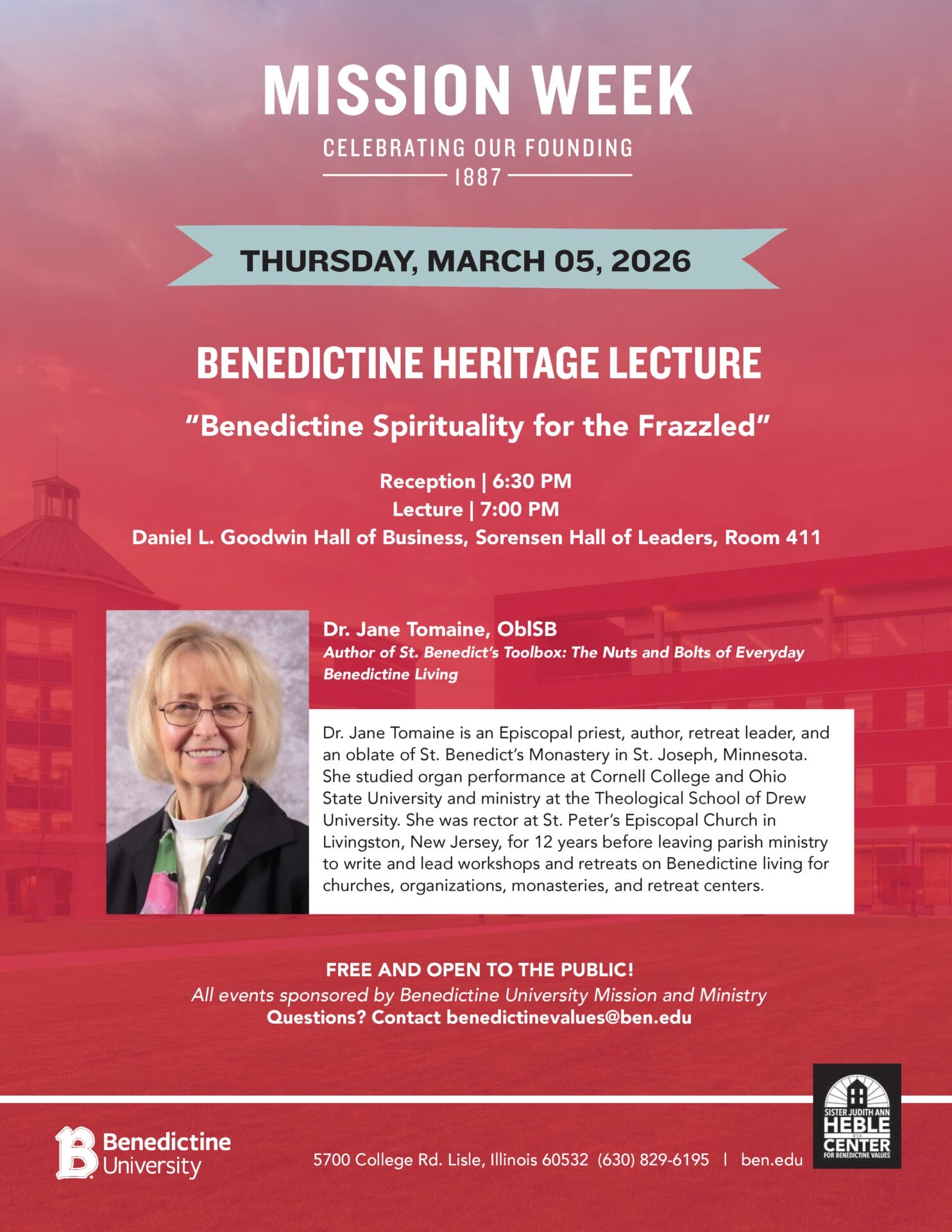 Mission Week: Benedictine Heritage Lecture