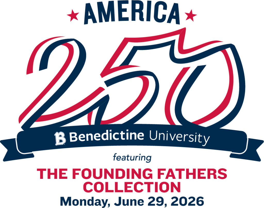 Benedictine University America 250 logo