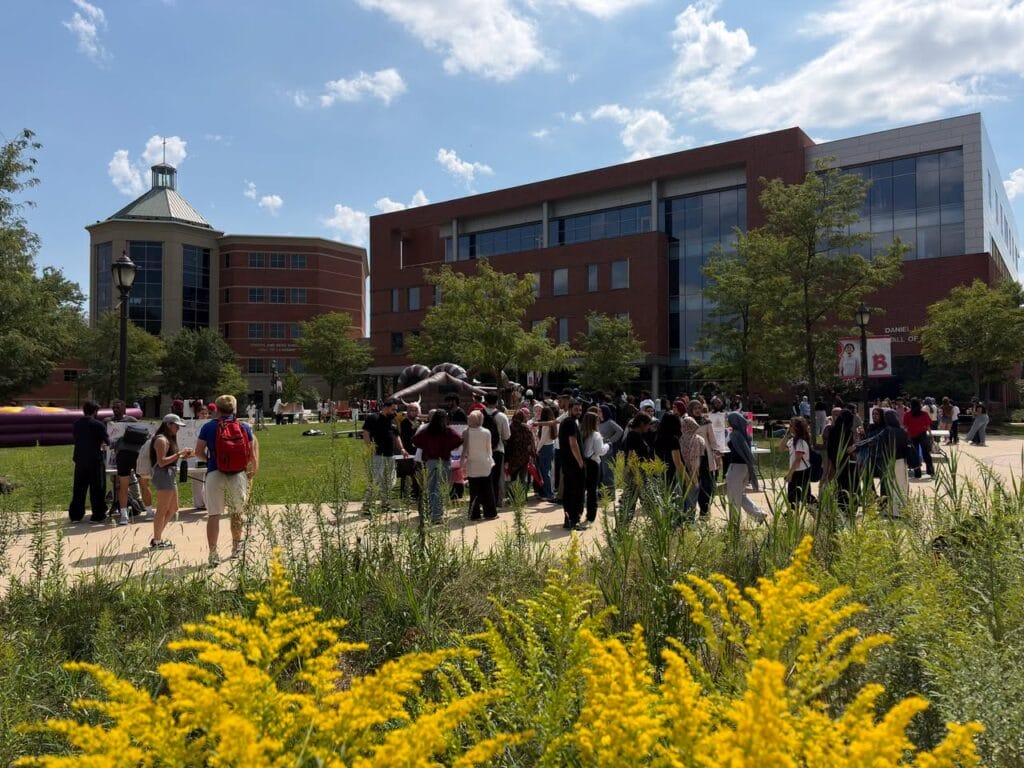 Image of the Quad during the Eagle Expo