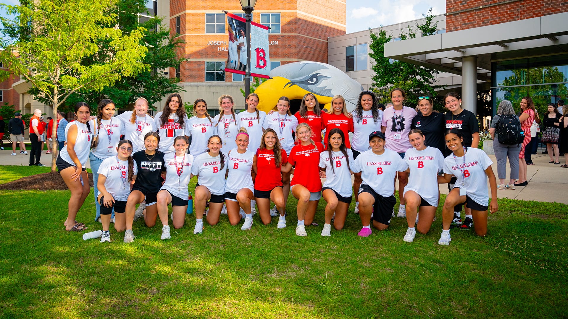 Benedictine University women's soccer team at BenBeginnings 2026