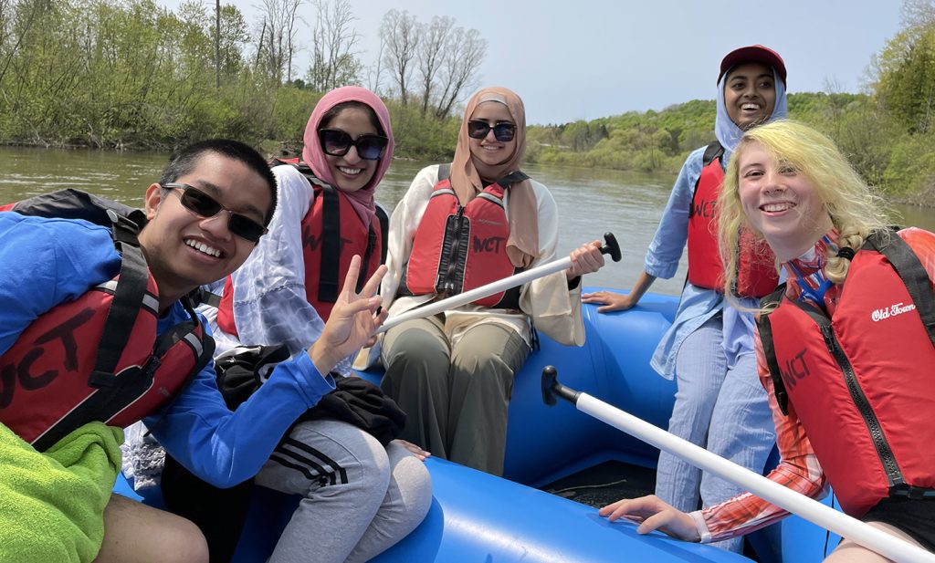 Scholars Program students rafting