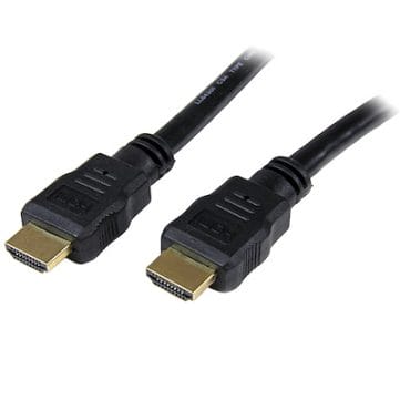 Two hdmi cables on a white background.